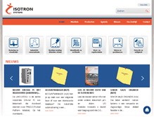 Tablet Screenshot of isotron.eu